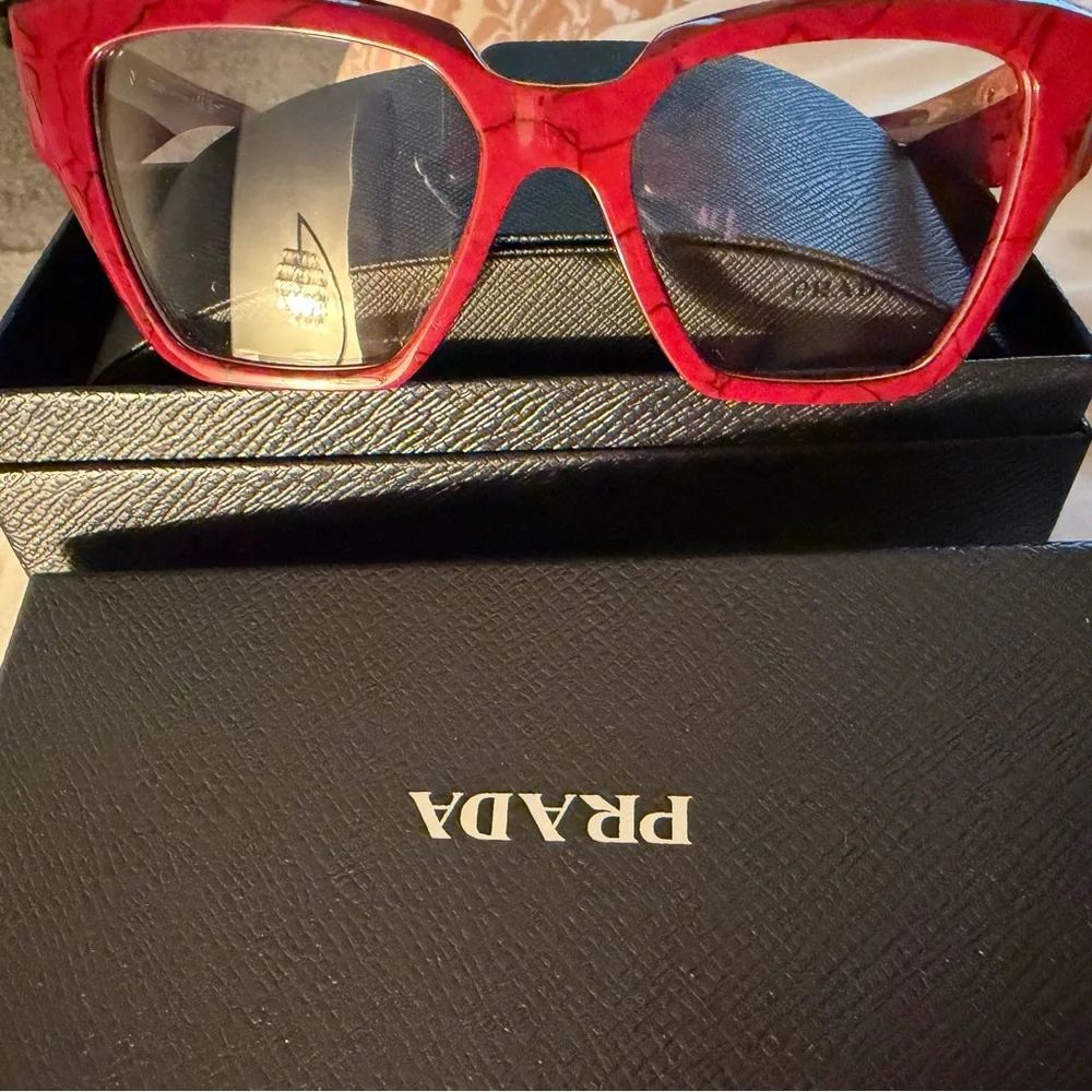 Prada Bold Red Women's Sunglasses (Protection Plan Good Until June 2026) - Picture 2 of 8